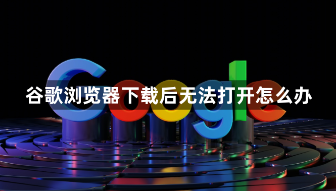 谷歌浏览器下载后无法打开怎么办1