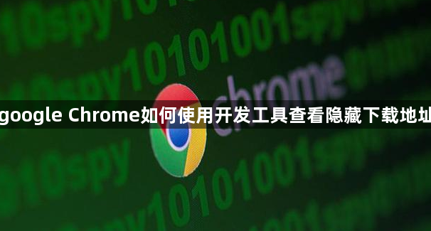google Chrome如何使用开发工具查看隐藏下载地址1