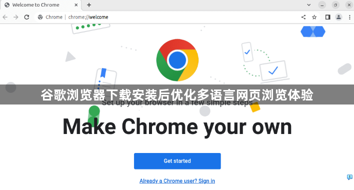 谷歌浏览器下载安装后优化多语言网页浏览体验1