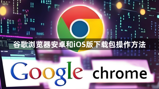 谷歌浏览器安卓和iOS版下载包操作方法1