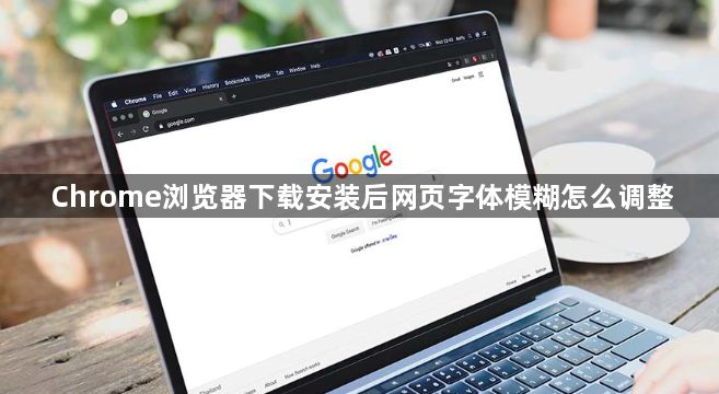 Chrome浏览器下载安装后网页字体模糊怎么调整1