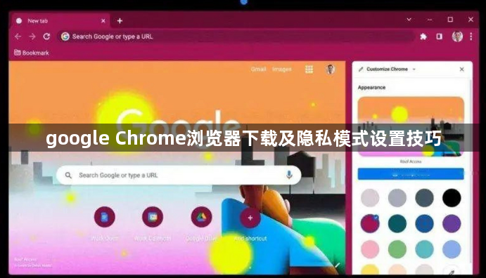 google Chrome浏览器下载及隐私模式设置技巧1