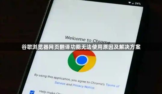 谷歌浏览器网页翻译功能无法使用原因及解决方案1