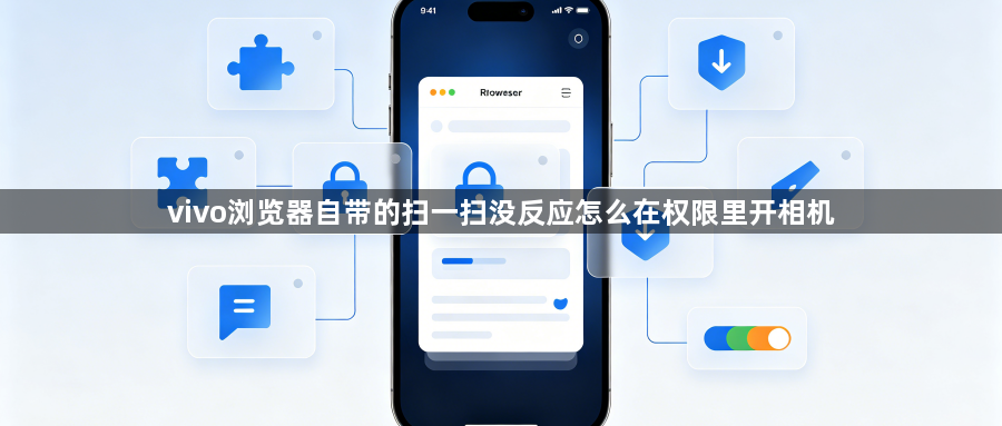 vivo浏览器自带的扫一扫没反应怎么在权限里开相机1