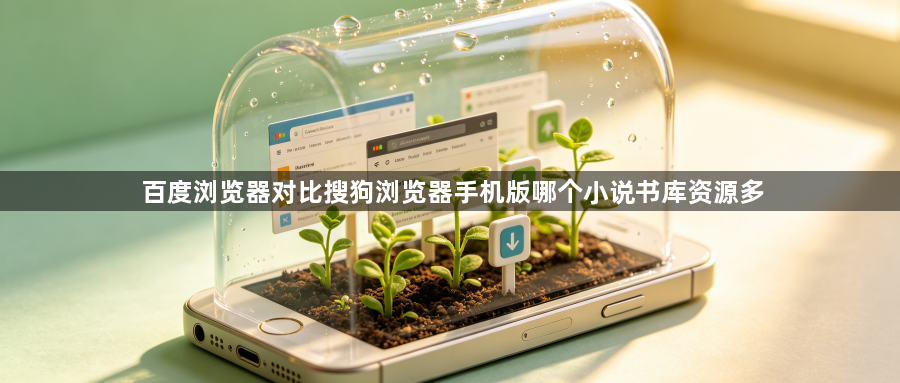 百度浏览器对比搜狗浏览器手机版哪个小说书库资源多1
