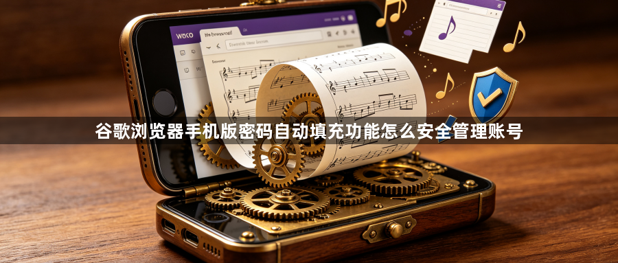 谷歌浏览器手机版密码自动填充功能怎么安全管理账号1