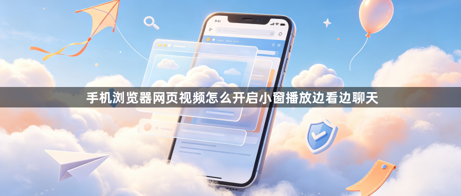 手机浏览器网页视频怎么开启小窗播放边看边聊天1