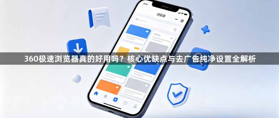 360极速浏览器真的好用吗？核心优缺点与去广告纯净设置全解析1