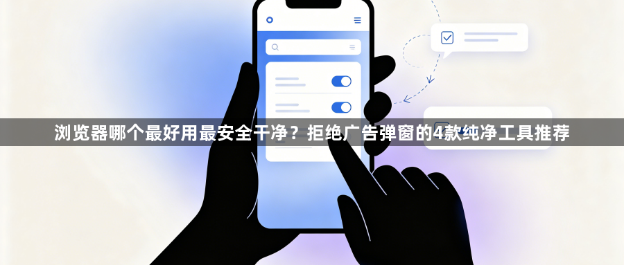 浏览器哪个最好用最安全干净?拒绝广告弹窗的4款纯净工具推荐1