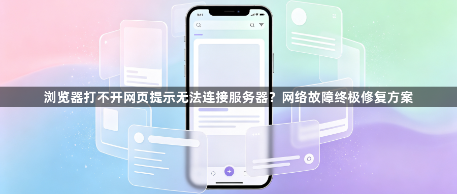 浏览器打不开网页提示无法连接服务器？网络故障终极修复方案1
