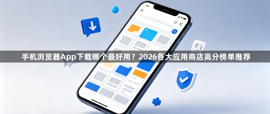 手机浏览器App下载哪个最好用？2026各大应用商店高分榜单推荐1