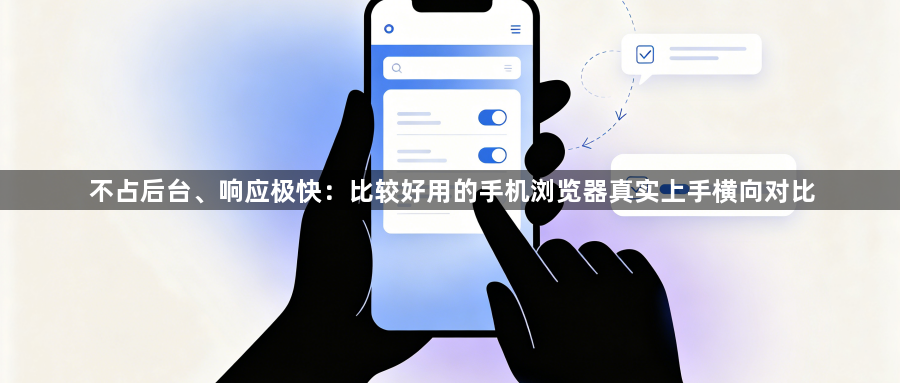 不占后台、响应极快：比较好用的手机浏览器真实上手横向对比1