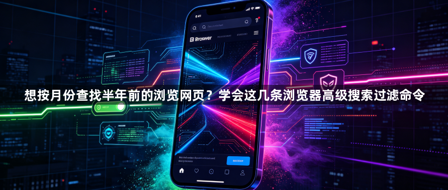 想按月份查找半年前的浏览网页?学会这几条浏览器高级搜索过滤命令1