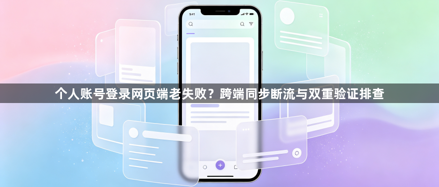 个人账号登录网页端老失败？跨端同步断流与双重验证排查1