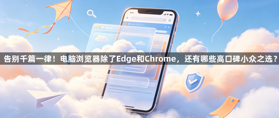 告别千篇一律！电脑浏览器除了Edge和Chrome，还有哪些高口碑小众之选？1