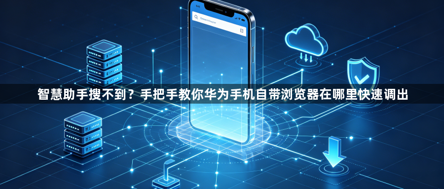 智慧助手搜不到？手把手教你华为手机自带浏览器在哪里快速调出1