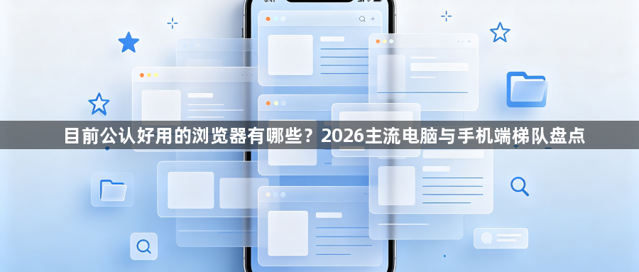 目前公认好用的浏览器有哪些？2026主流电脑与手机端梯队盘点1