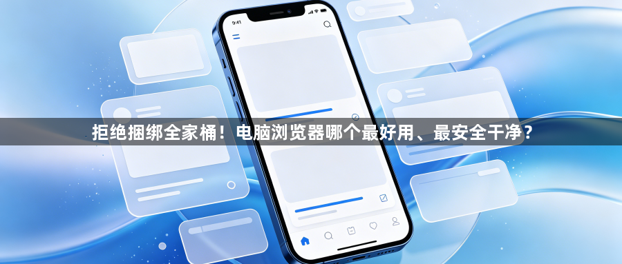 拒绝捆绑全家桶！电脑浏览器哪个最好用、最安全干净？1